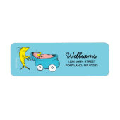 Dr. Seuss | Baby shower van één visjongen Etiket (Voorkant)