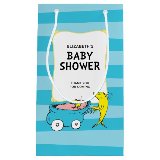 Dr. Seuss | Baby shower van één visjongen Klein Cadeauzakje (Voorkant)