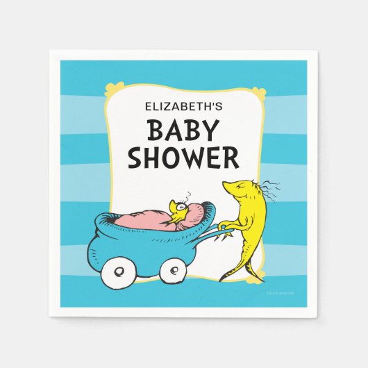Dr. Seuss | Baby shower van één visjongen Servet (Voorkant)