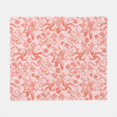 Dr. Seuss | Bloemen Moederdag Patroon Fleece Deken (Voorkant (Horizontaal))