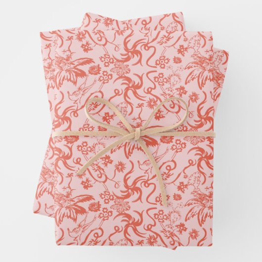 Dr. Seuss | Bloemen Moederdag Patroon Inpakpapier Vel (In situ)