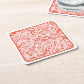 Dr. Seuss | Bloemen Moederdag Patroon Kartonnen Onderzetters (Schuin)