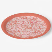 Dr. Seuss | Bloemen Moederdag Patroon Papieren Bordje (Gekanteld)