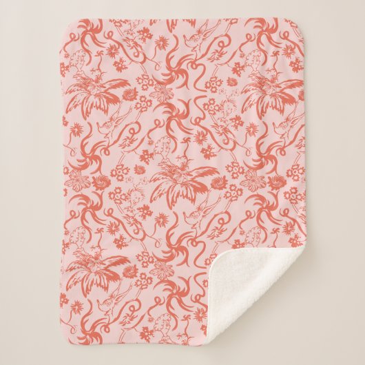 Dr. Seuss | Bloemen Moederdag Patroon Sherpa Deken (Voorkant)