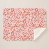 Dr. Seuss | Bloemen Moederdag Patroon Sherpa Deken (Voorkant (horizontaal))