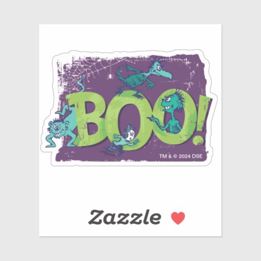 Dr. Seuss | BOE! Halloween Graphic Sticker (Vel)