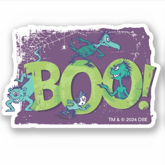 Dr. Seuss | BOE! Halloween Graphic Sticker (Voorkant)