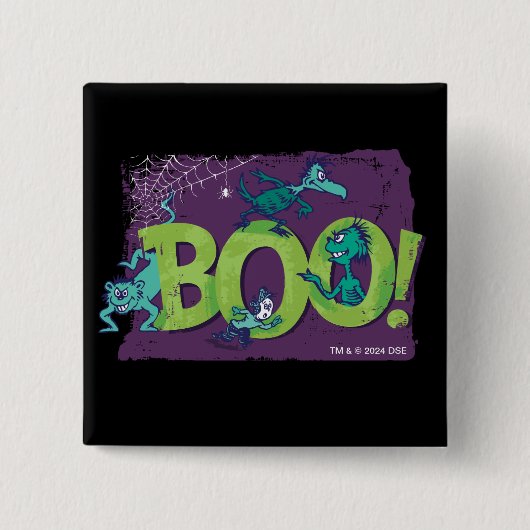 Dr. Seuss | BOE! Halloween Graphic Vierkante Button 5,1 Cm (Voorkant)