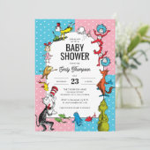 Dr. Seuss - Boekpersonages | Pastel Baby shower Kaart (Staand voorkant)