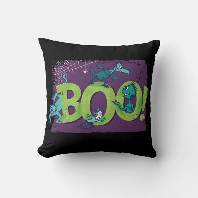 Dr. Seuss | BOO! Halloween Grafiek Kussen (Voorkant)
