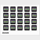 Dr. Seuss | BOO! Halloween Grafiek Vierkante Sticker (Vel)