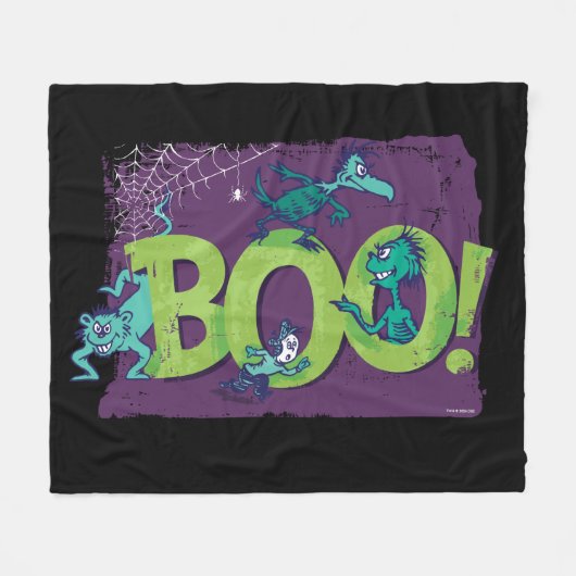 Dr. Seuss | BOO! Halloween Grafisch Fleece Deken (Voorkant (Horizontaal))