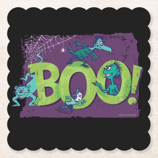Dr. Seuss | BOO! Halloween Grafisch Kartonnen Onderzetters (Voorkant)