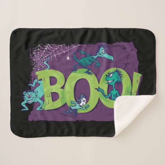 Dr. Seuss | BOO! Halloween Grafisch Sherpa Deken (Voorkant (horizontaal))
