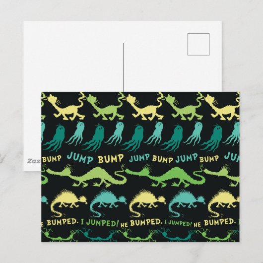 Dr. Seuss | "Bump Jump" Halloween Patroon Briefkaart (Voorkant / Achterkant)