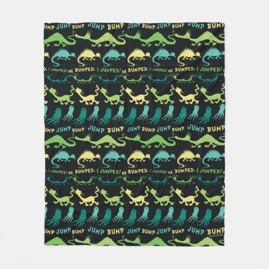 Dr. Seuss | "Bump Jump" Halloween Patroon Fleece Deken (Voorkant)