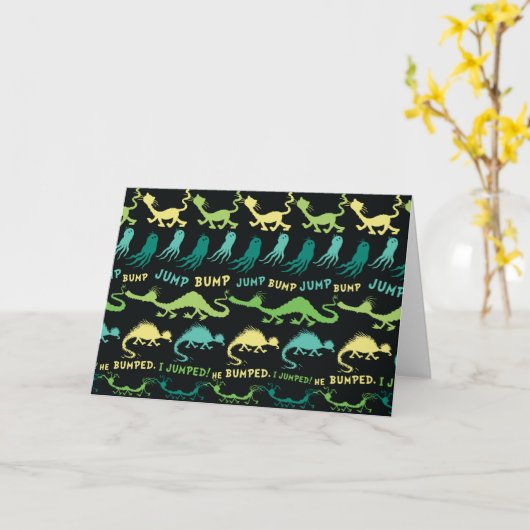 Dr. Seuss | "Bump Jump" Halloween Patroon Kaart (Gele Bloem)