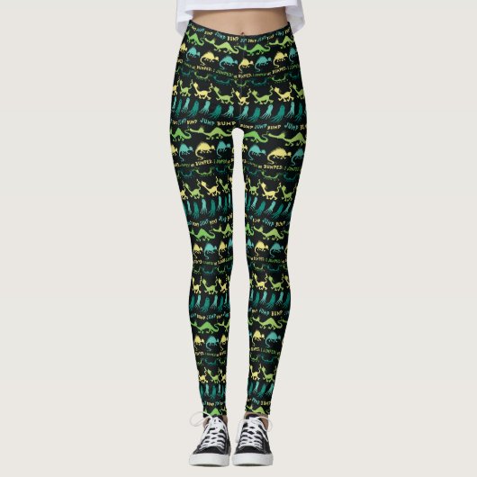 Dr. Seuss | "Bump Jump" Halloween Patroon Leggings (Voorkant)