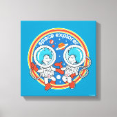 Dr. Seuss | Cadet Een Cadet Twee Ruimteverkenner Canvas Afdruk (Voorkant)
