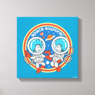 Dr. Seuss   Cadet Een Cadet Twee Ruimteverkenner Canvas Afdruk