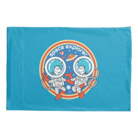 Dr. Seuss | Cadet Een Cadet Twee Ruimteverkenner Kussensloop (Achterkant)