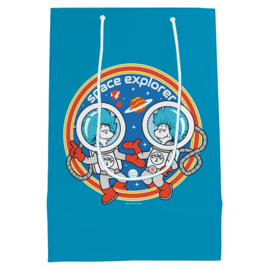 Dr. Seuss | Cadet Een Cadet Twee Ruimteverkenner Medium Cadeauzakje (Achterkant)
