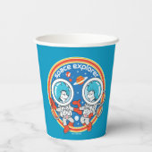 Dr. Seuss | Cadet Een Cadet Twee Ruimteverkenner Papieren Bekers (Achterkant)