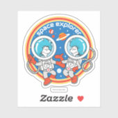 Dr. Seuss | Cadet Een Cadet Twee Ruimteverkenner Sticker (Vel)