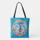 Dr. Seuss | Cadet Een Cadet Twee Ruimteverkenner Tote Bag (Achterkant)