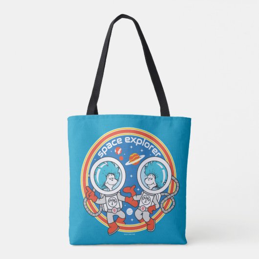 Dr. Seuss | Cadet Een Cadet Twee Ruimteverkenner Tote Bag (Achterkant)