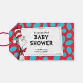 Dr. Seuss Cat in het Pet Baby shower Favor Cadeaulabel (Achterkant Horizontaal)