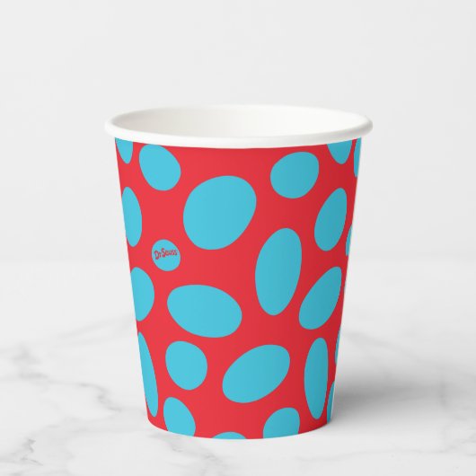 Dr. Seuss Cat in het Pet Baby shower Papieren Bekers (Achterkant)