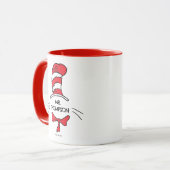 Dr. Seuss | Cat in het Pet Custom Teacher Name Mok (Voorkant links)