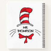 Dr. Seuss | Cat in het Pet Custom Teacher Name Notitieboek (Achterkant)