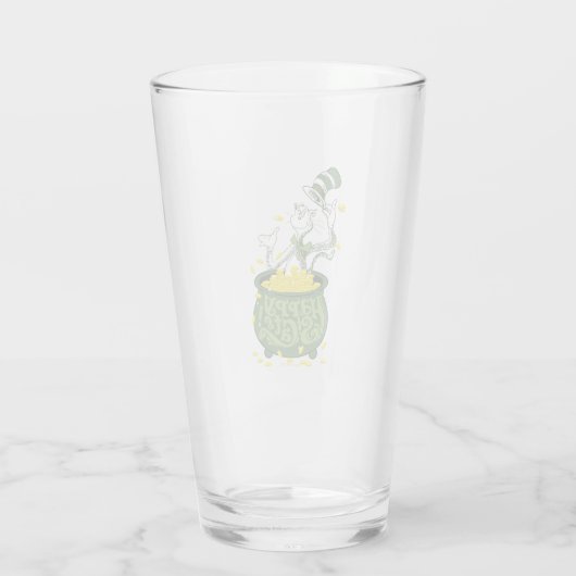 Dr. Seuss | Cat in het Pet - Happy St. Cat's! Glas (Achterkant)