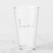 Dr. Seuss | Cat in het Pet Icon Aangepaste naam Glas (Achterkant)