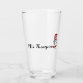 Dr. Seuss | Cat in het Pet Icon Aangepaste naam Glas (Voorkant)