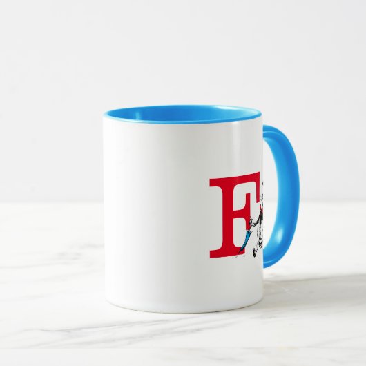 Dr. Seuss Cat in het Pet Paraplu Walk Monogram Mok (Voorkant rechts)