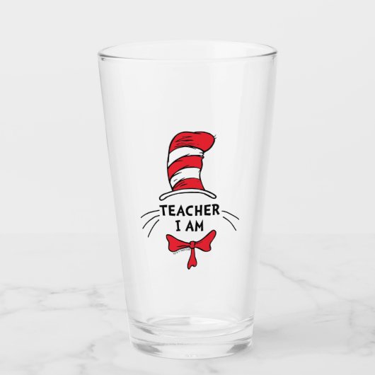Dr. Seuss | Cat in het Pet - Teacher I am Glas (Voorkant)