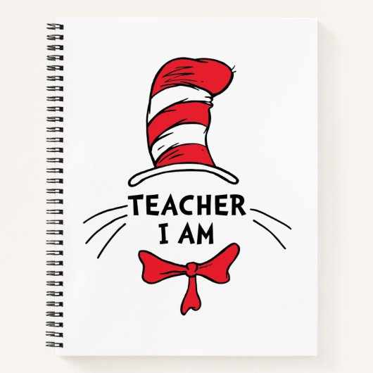 Dr. Seuss | Cat in het Pet - Teacher I am Notitieboek (Voorkant)