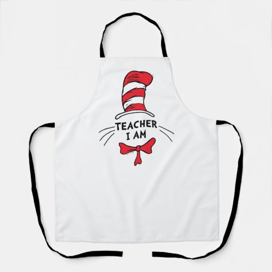 Dr. Seuss | Cat in het Pet - Teacher I am Schort (Voorkant)
