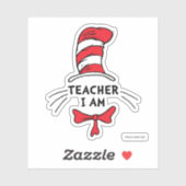 Dr. Seuss | Cat in het Pet - Teacher I am Sticker (Vel)