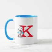 Dr. Seuss Cat in het Pet, Thing One Monogram Mok (Links)