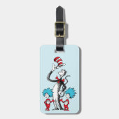 Dr. Seuss | Cat in het Pet, Thing One & Thing Two Bagagelabel (Voorkant verticaal)