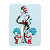 Dr. Seuss | Cat in het Pet, Thing One & Thing Two Magneet (Verticaal)