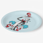 Dr. Seuss | Cat in het Pet, Thing One & Thing Two Papieren Bordje (Gekanteld)