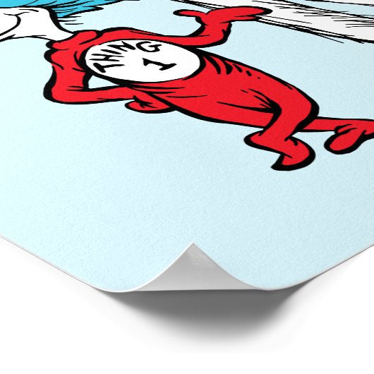 Dr. Seuss | Cat in het Pet, Thing One & Thing Two Poster (Hoek)