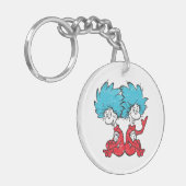 Dr. Seuss | Cat in het Pet Thing One & Thing Two Sleutelhanger (Voorkant Links)