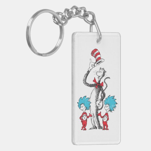Dr. Seuss | Cat in het Pet, Thing One & Thing Two Sleutelhanger (Voorkant Links)