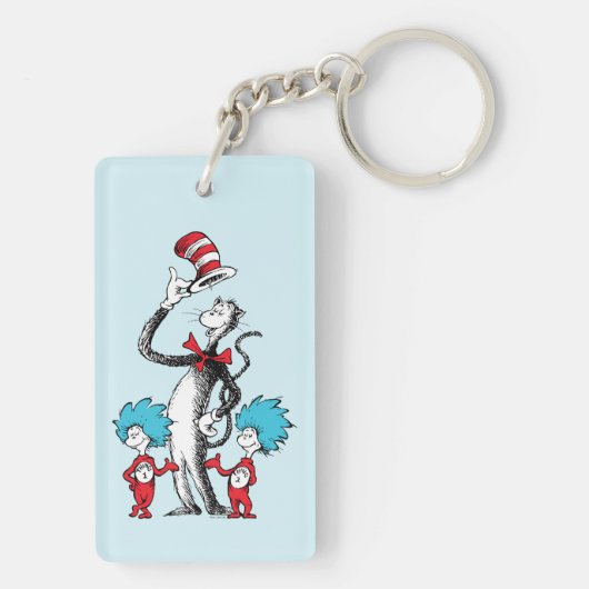 Dr. Seuss | Cat in het Pet, Thing One & Thing Two Sleutelhanger (achterkant)